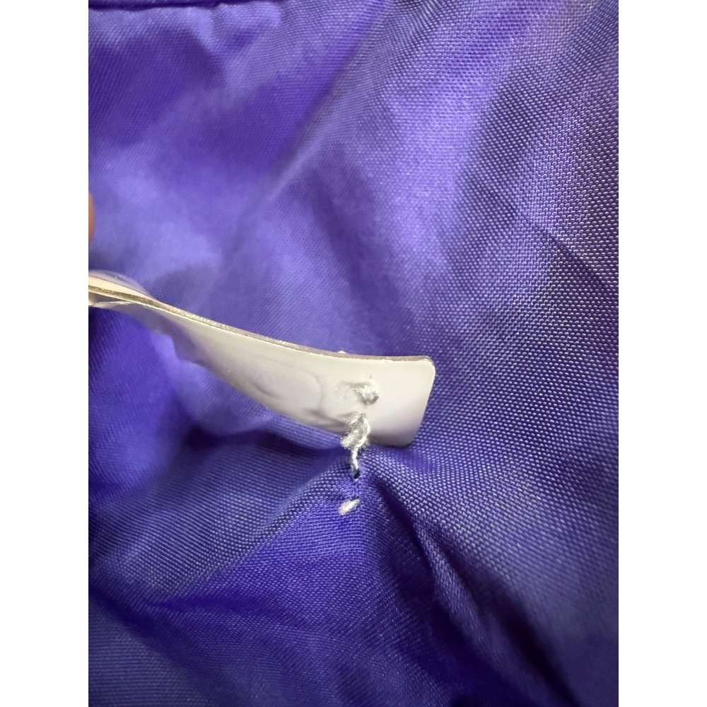 Nike Womens Windbreaker Jacket Purple Light Blue Black Sportswear Zip Up - Picture 9 of 11